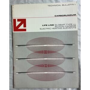 Carborundum Technical Bulletin L - Life Line Globar Electric Heating Elements